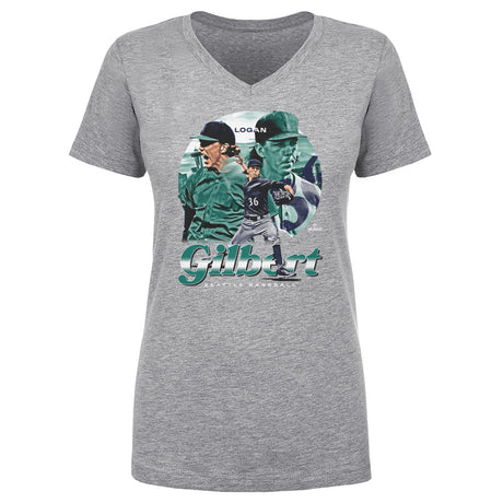 Logan Gilbert Women's V-Neck T-Shirt | 500 LEVEL