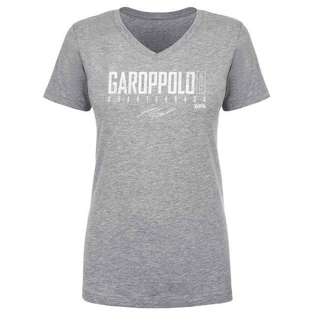 Jimmy Garoppolo Women's V-Neck T-Shirt | 500 LEVEL