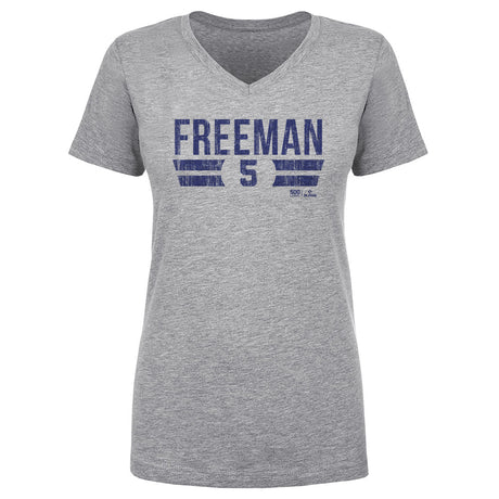 Freddie Freeman Women's V-Neck T-Shirt | 500 LEVEL