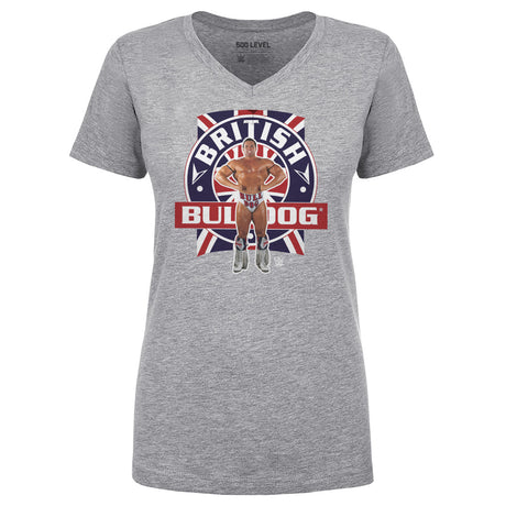 British Bulldog Women's V-Neck T-Shirt | 500 LEVEL