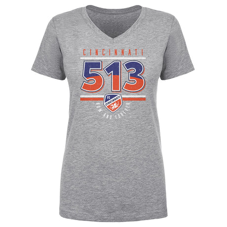 FC Cincinnati Women's V-Neck T-Shirt | 500 LEVEL