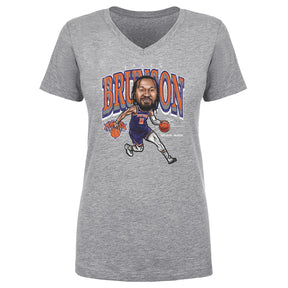 Jalen Brunson Women's V-Neck T-Shirt | 500 LEVEL