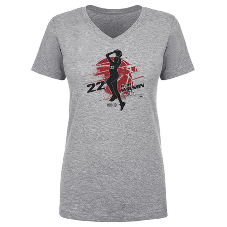 A'ja Wilson Women's V-Neck T-Shirt | 500 LEVEL