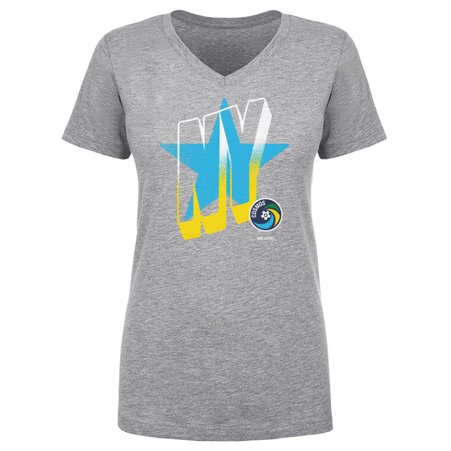 New York Cosmos Women's V-Neck T-Shirt | 500 LEVEL
