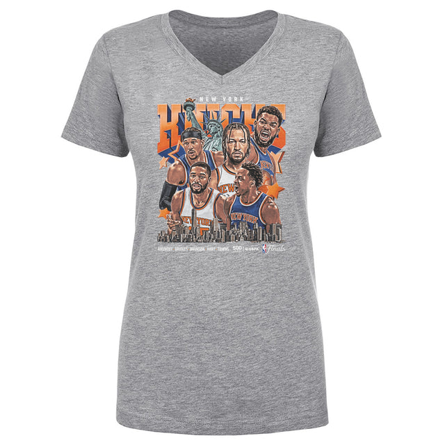 New York Knicks Women's V-Neck T-Shirt | 500 LEVEL