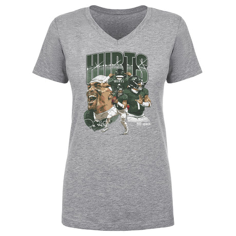 Jalen Hurts Women's V-Neck T-Shirt | 500 LEVEL
