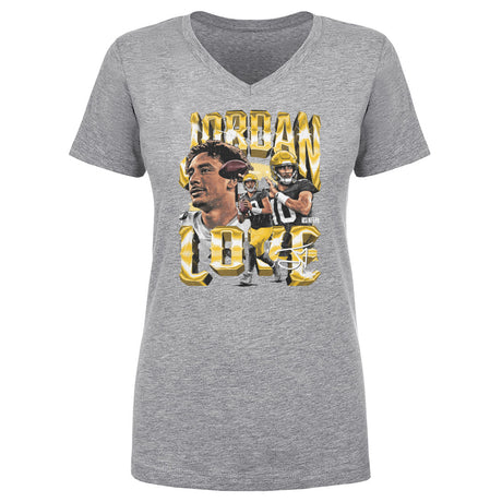 Jordan Love Women's V-Neck T-Shirt | 500 LEVEL