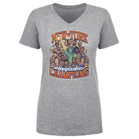 New York Knicks Women's V-Neck T-Shirt | 500 LEVEL