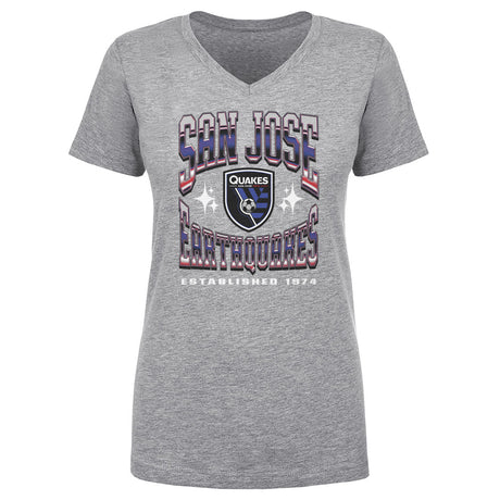 San Jose Earthquakes Women's V-Neck T-Shirt | 500 LEVEL