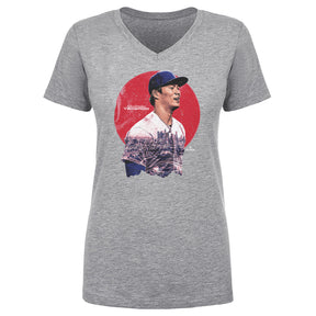 Yoshinobu Yamamoto Women's V-Neck T-Shirt | 500 LEVEL