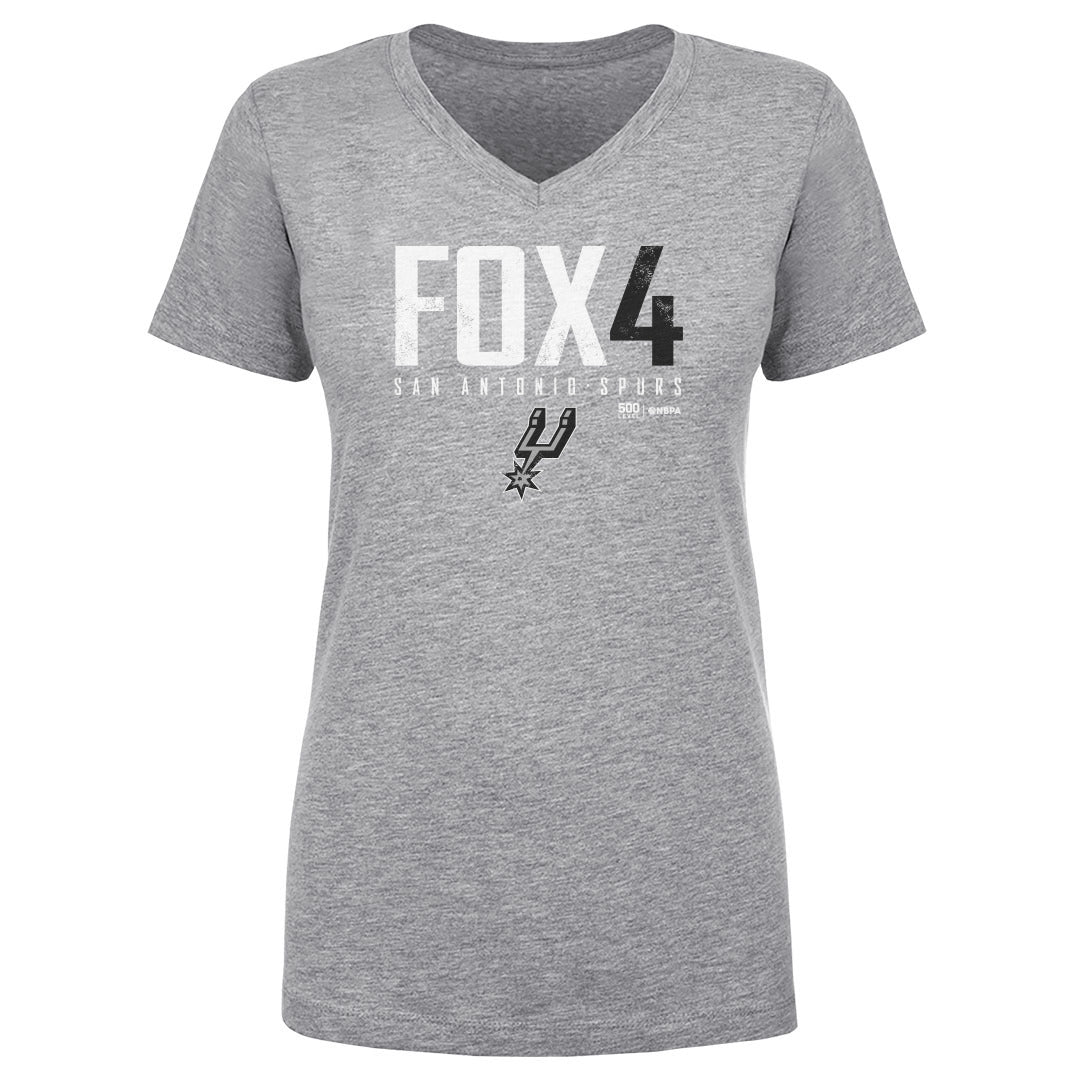 De'Aaron Fox Women's V-Neck T-Shirt | 500 LEVEL