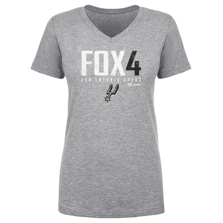 De'Aaron Fox Women's V-Neck T-Shirt | 500 LEVEL