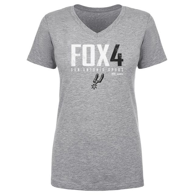 De'Aaron Fox Women's V-Neck T-Shirt | 500 LEVEL