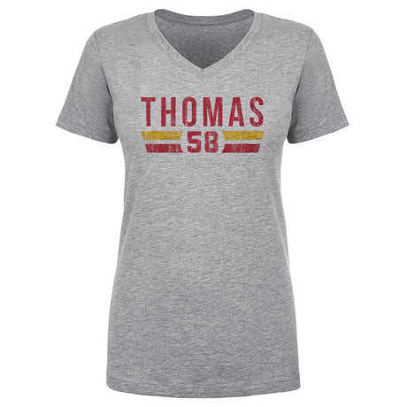 Derrick Thomas Women's V-Neck T-Shirt | 500 LEVEL
