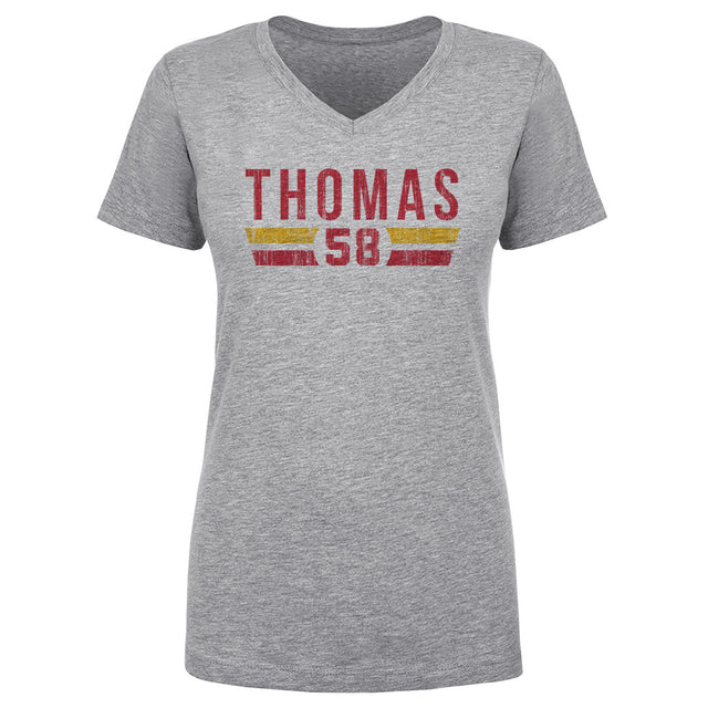 Derrick Thomas Women's V-Neck T-Shirt | 500 LEVEL