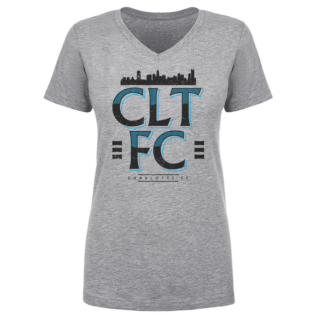 Charlotte FC Women's V-Neck T-Shirt | 500 LEVEL