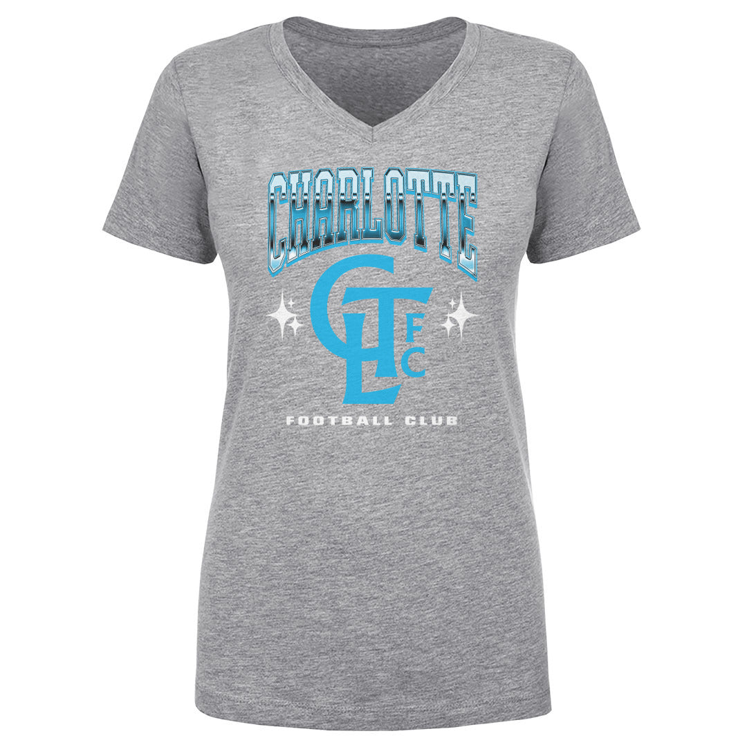 Charlotte FC Women's V-Neck T-Shirt | 500 LEVEL