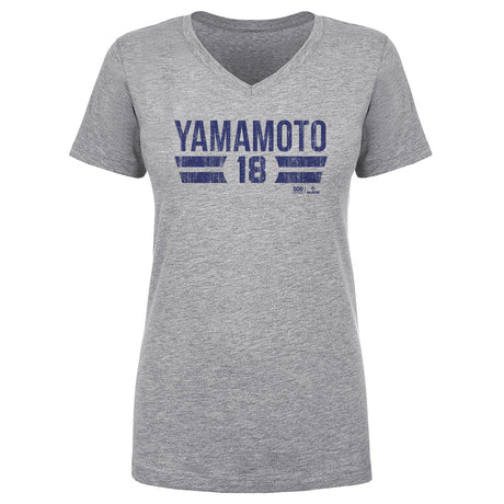 Yoshinobu Yamamoto Women's V-Neck T-Shirt | 500 LEVEL