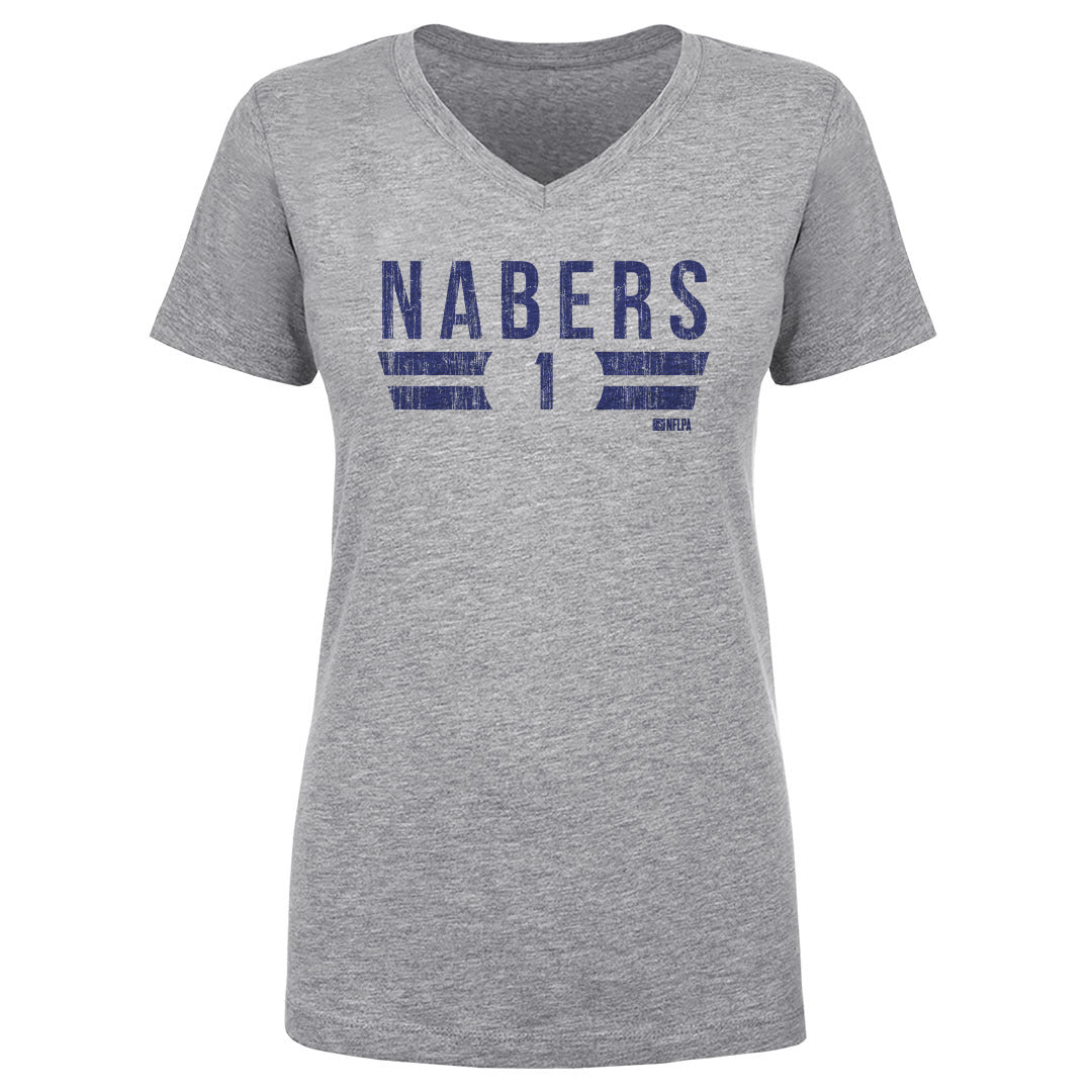 Malik Nabers Women's V-Neck T-Shirt | 500 LEVEL