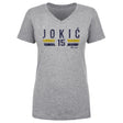 Nikola Jokic Women's V-Neck T-Shirt | 500 LEVEL