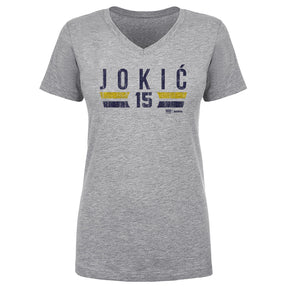 Nikola Jokic Women's V-Neck T-Shirt | 500 LEVEL