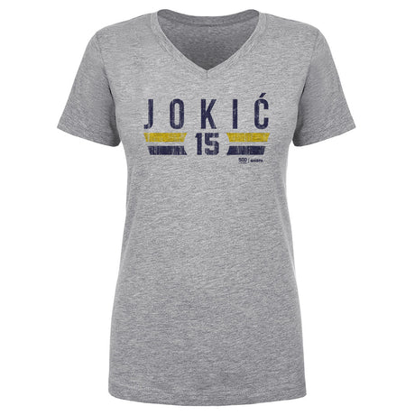 Nikola Jokic Women's V-Neck T-Shirt | 500 LEVEL