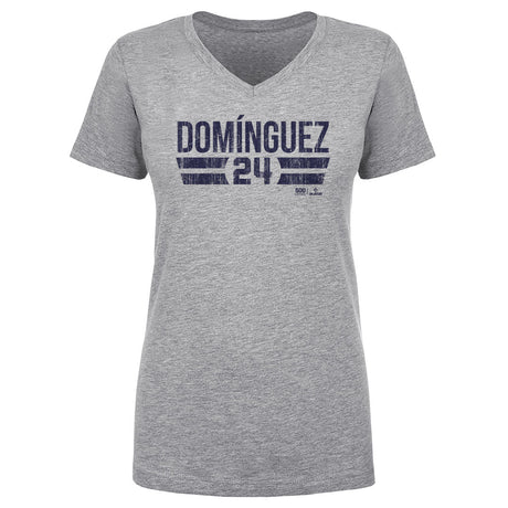 Jasson Dominguez Women's V-Neck T-Shirt | 500 LEVEL
