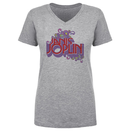 Janis Joplin Women's V-Neck T-Shirt | 500 LEVEL