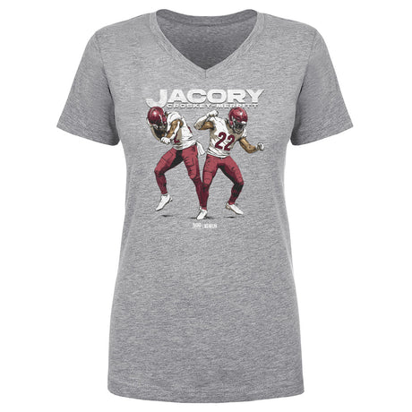 Jacory Croskey-Merritt Women's V-Neck T-Shirt | 500 LEVEL