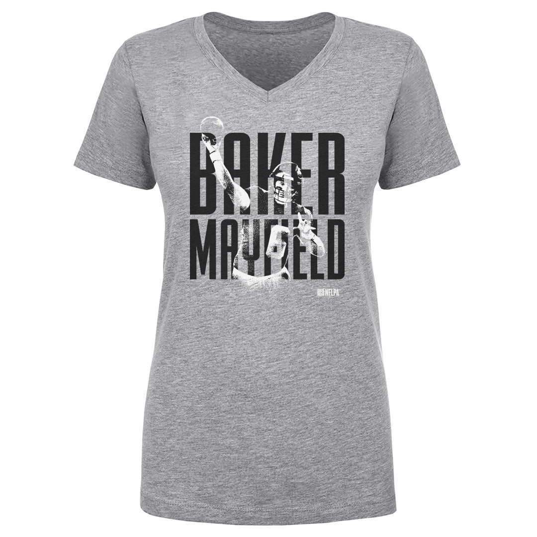 Baker Mayfield Women's V-Neck T-Shirt | 500 LEVEL