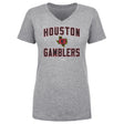Houston Gamblers Women's V-Neck T-Shirt | 500 LEVEL
