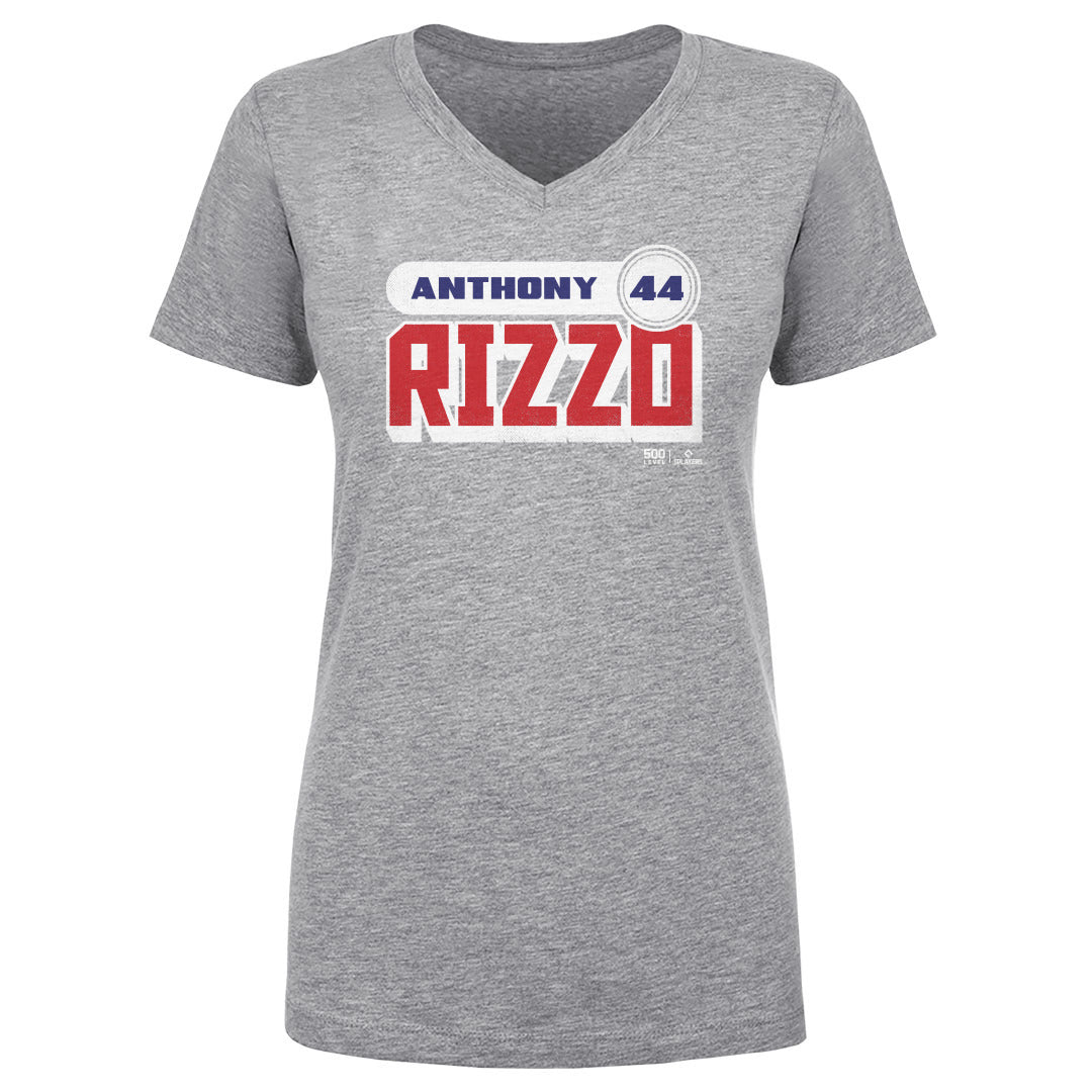 Anthony Rizzo Women's V-Neck T-Shirt | 500 LEVEL