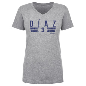 Edwin Diaz Women's V-Neck T-Shirt | 500 LEVEL