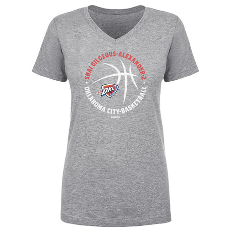 Shai Gilgeous-Alexander Women's V-Neck T-Shirt | 500 LEVEL