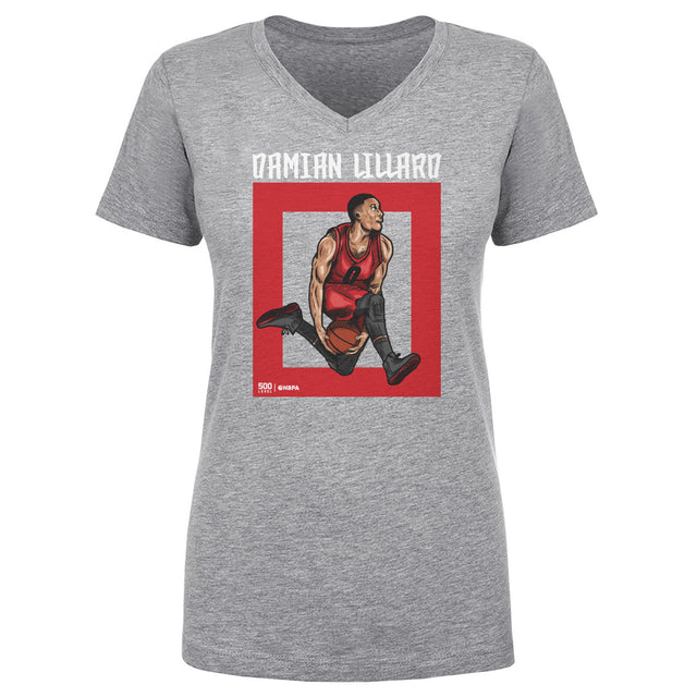 Damian Lillard Women's V-Neck T-Shirt | 500 LEVEL