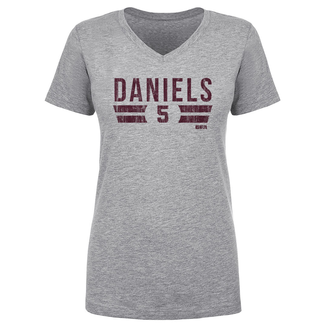 Jayden Daniels Women's V-Neck T-Shirt | 500 LEVEL