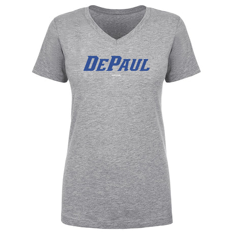 DePaul Blue Demons Women's V-Neck T-Shirt | 500 LEVEL