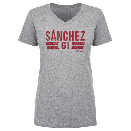 Cristopher Sanchez Women's V-Neck T-Shirt | 500 LEVEL