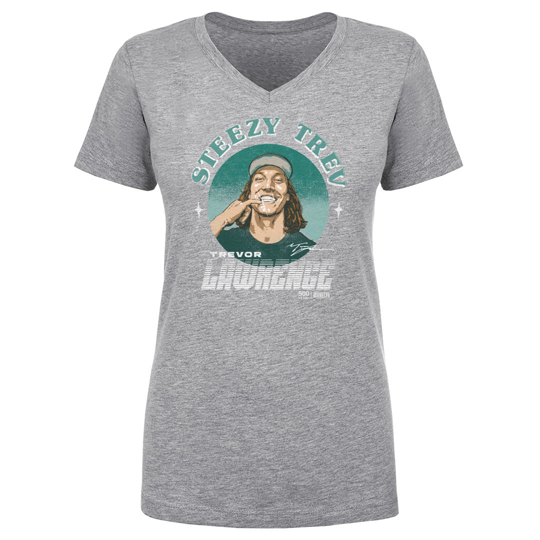 Trevor Lawrence Women's V-Neck T-Shirt | 500 LEVEL