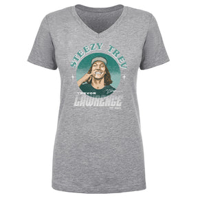 Trevor Lawrence Women's V-Neck T-Shirt | 500 LEVEL