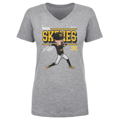 Paul Skenes Women's V-Neck T-Shirt | 500 LEVEL