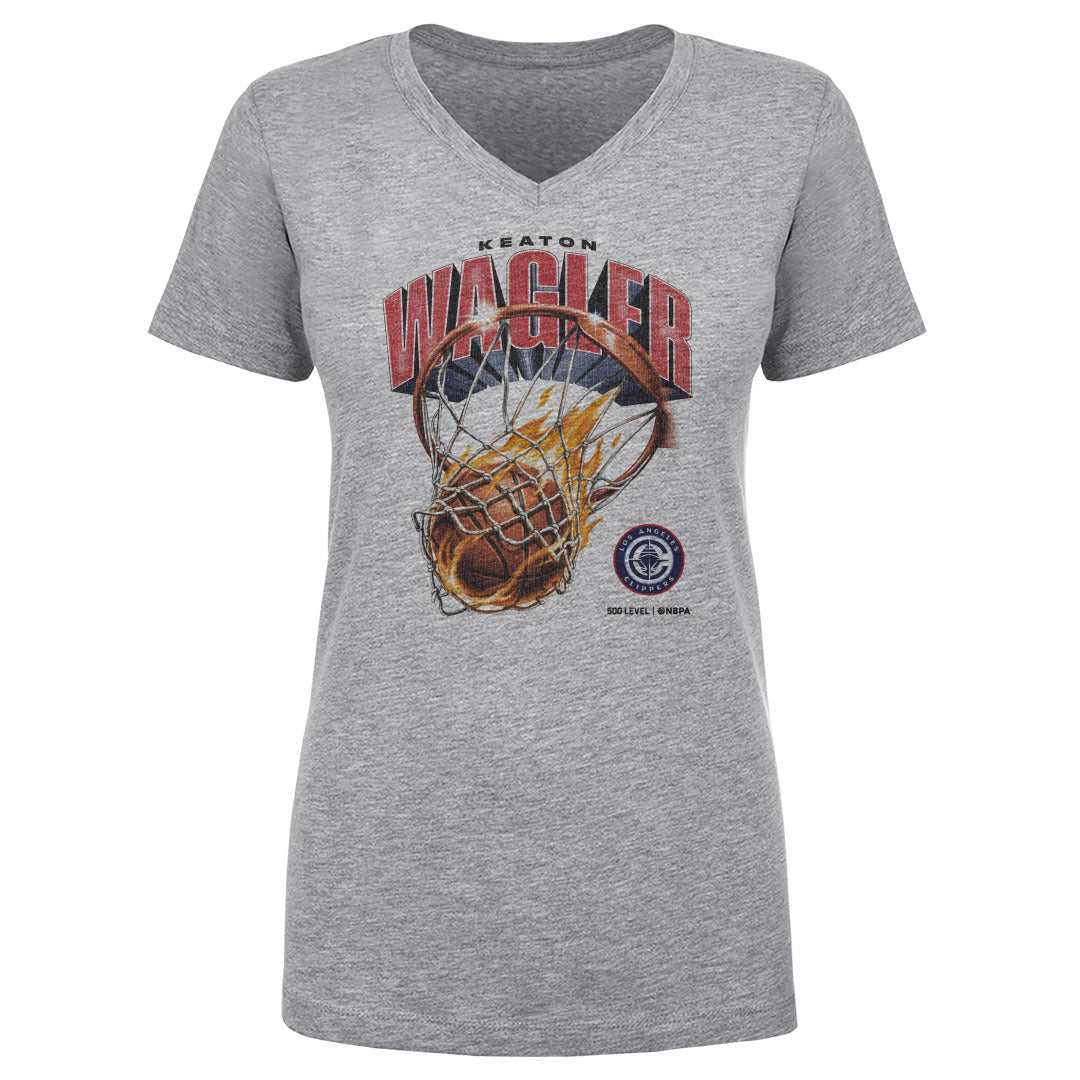 Keaton Wagler Women's V-Neck T-Shirt | 500 LEVEL