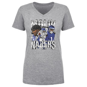 Malik Nabers Women's V-Neck T-Shirt | 500 LEVEL