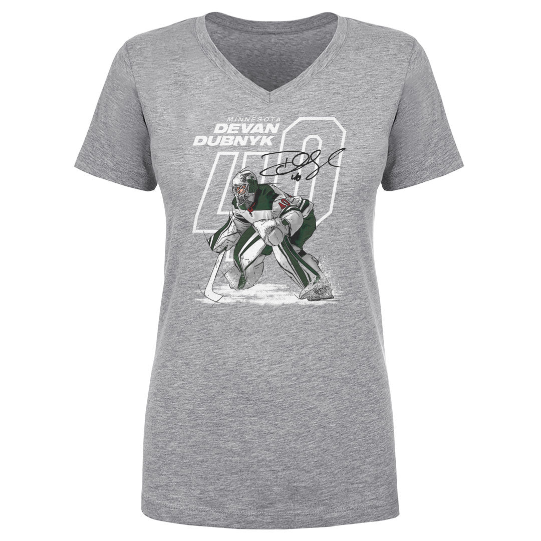 Devan Dubnyk Women's V-Neck T-Shirt | 500 LEVEL
