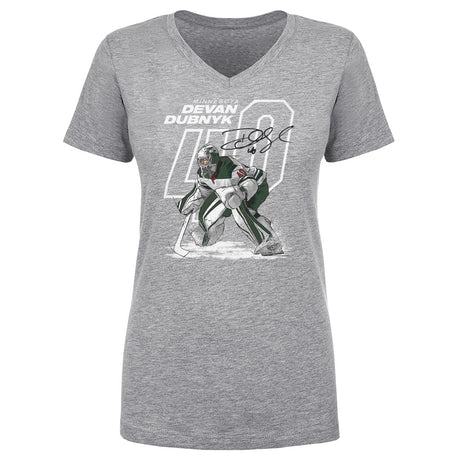 Devan Dubnyk Women's V-Neck T-Shirt | 500 LEVEL