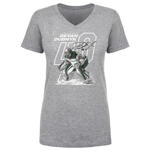 Devan Dubnyk Women's V-Neck T-Shirt | 500 LEVEL