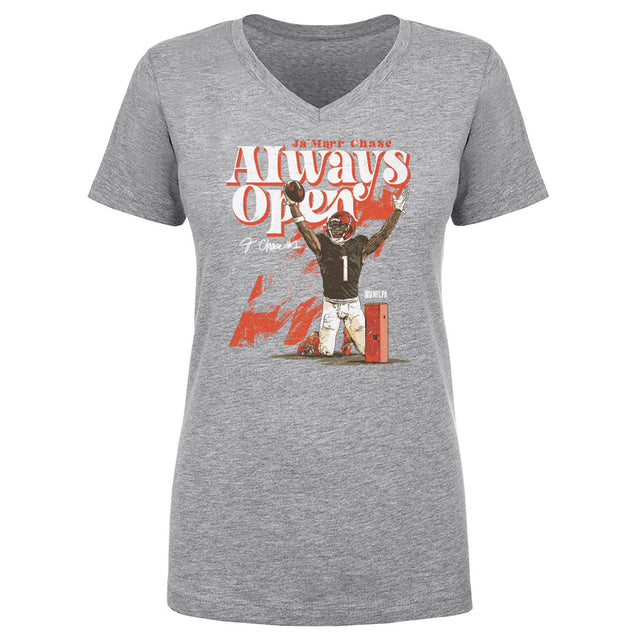 Ja'Marr Chase Women's V-Neck T-Shirt | 500 LEVEL