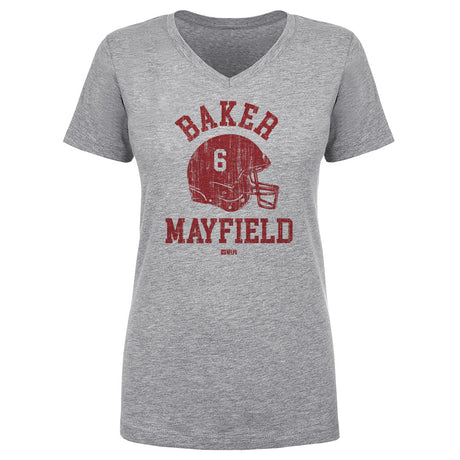 Baker Mayfield Women's V-Neck T-Shirt | 500 LEVEL