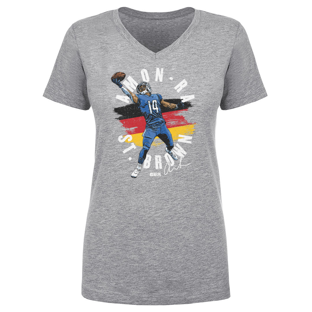 Amon-Ra St. Brown Women's V-Neck T-Shirt | 500 LEVEL