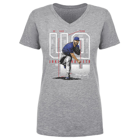 Jake Arrieta Women's V-Neck T-Shirt | 500 LEVEL